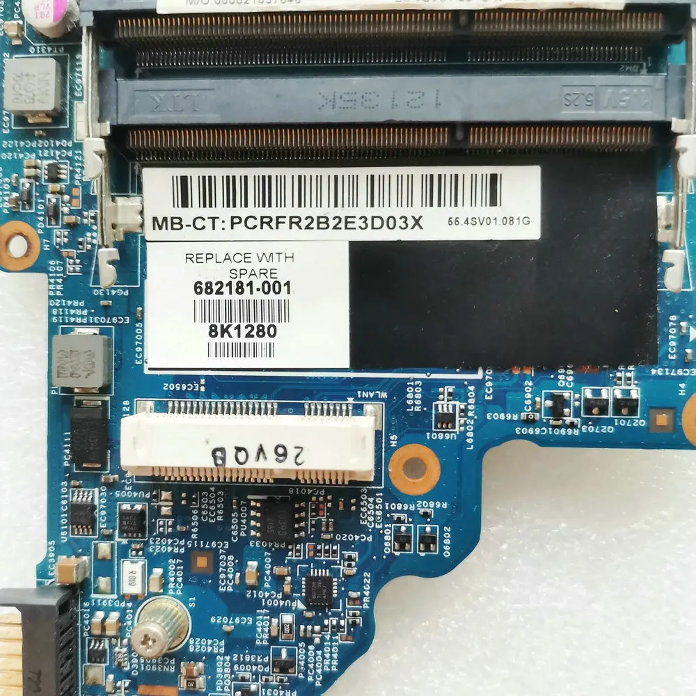 682181-682181-501 HP PAVILION DV6Z-7000 001 NOTEBOOK Laptop Motherboard 48.4SV01.011 48.4SV01.021 11277-2 A70M 7670/1G