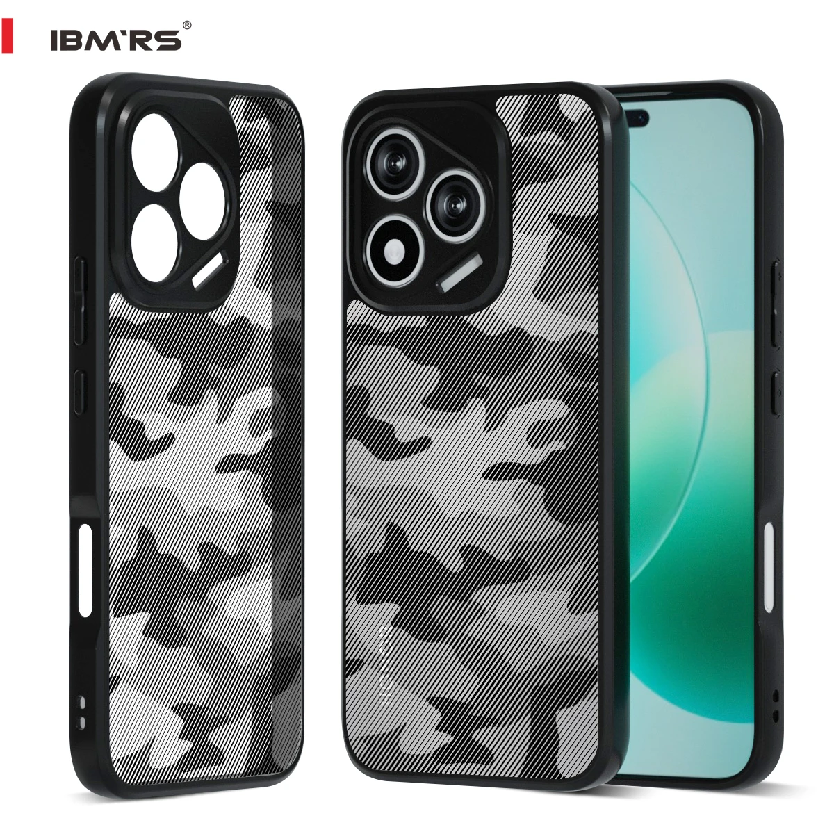 

IBMRS Armor Series Honor 400 Lite Case, Military Camo Shockproof TPU Cover, Anti-Drop Scratch Resistant Phone Case