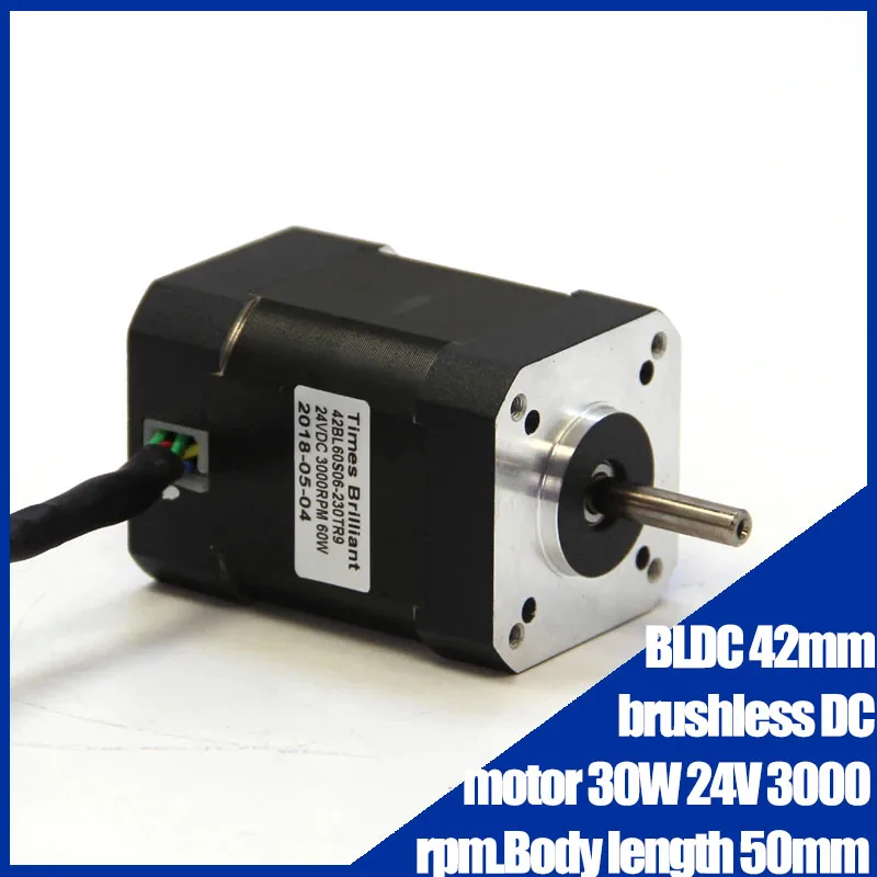 

BLDC 42mm brushless DC motor 30W 24V 3000 rpm.Body length 50mm brushless motor