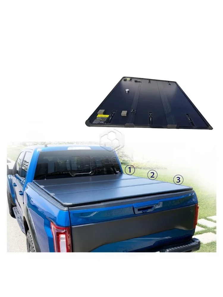 

Factory Custom Tri-Fold Tonneau Cover Custom Aluminium Truck Cover for Dodge RAM1500
