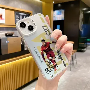 Beliebtes Nr. 10 Matthülle hinteres Handy für iPhone 16 15 14 13 12 11 Mini Pro Max XR XS 8 7 plus Anti-Fell Mesi CR7 NJR Cover 10 Hauptverkäufe iPhone X Messi Cover - №7