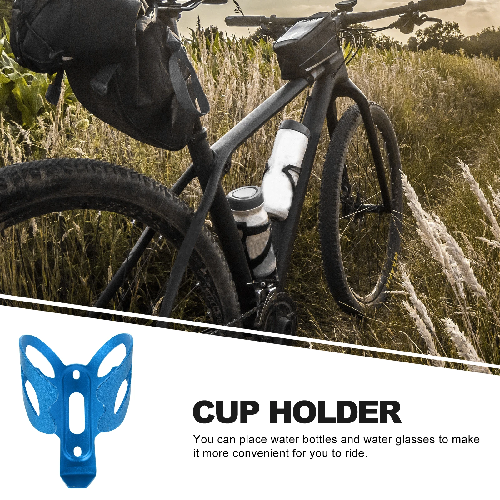 

1Set Bicycle Cup Holder Durable and Lightweight Aluminum Alloy Easy to Mount and Remove Suitable for Various Uses