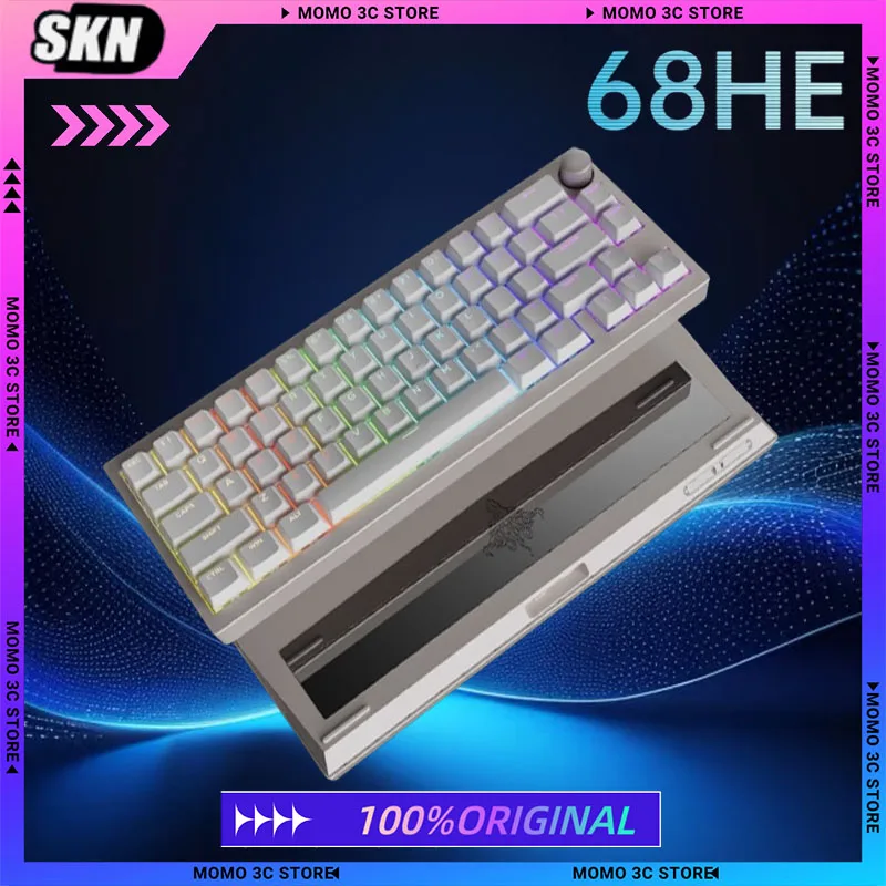 

SKN BLUEBIRD 68HE Magnetic Switch Mechanical Keyboard Aluminum Alloy Tri-mode Buletooth Custom PC Gaming Keyboard Gamer Laptop