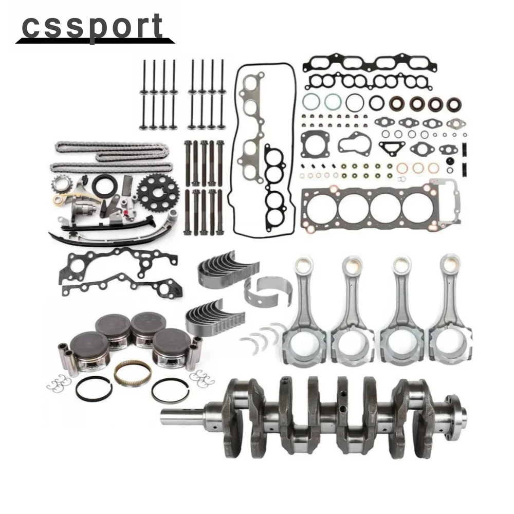 

Комплект для капитального ремонта двигателя Toyota Tacoma 2.7L 3RZ-FE: поршни, прокладки, коленвал, шатуны, ГРМ