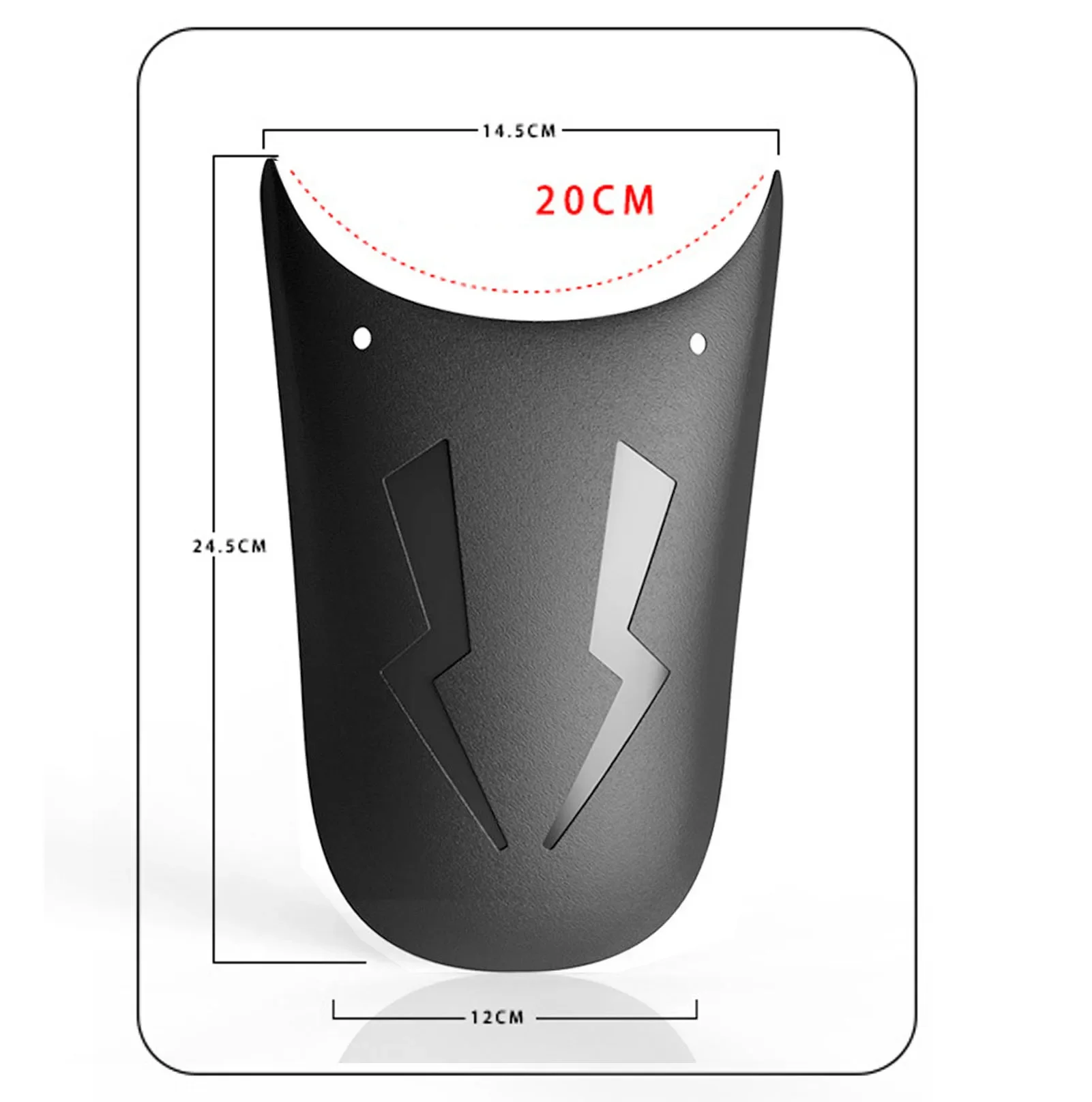 Motorcycle Front Mudguard Plastic Excellent Toughness Unique Pattern Motorcycle Mud Flaps B