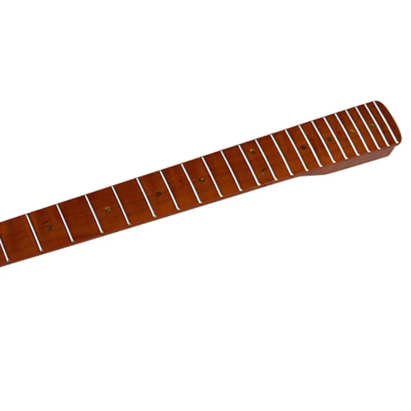 6-string 22-fret tiger grain roasted maple gloss 5.6cm electric guitar neck assembly DIY electric guitar accessories