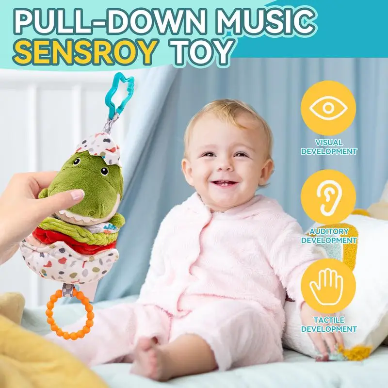 Stroller Rattle Early Development Musical Toy Car Seat Stroller Activity Crib Rattles Teether for 0-12 Months Old Baby Girl