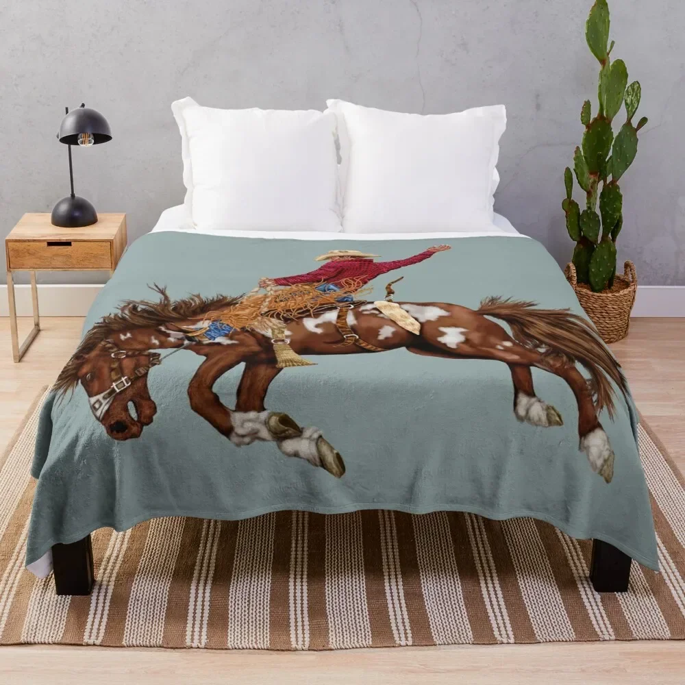 

Vintage rodeo cowboy Throw Blanket Picnic Fashion Sofas Thermal Luxury Blankets