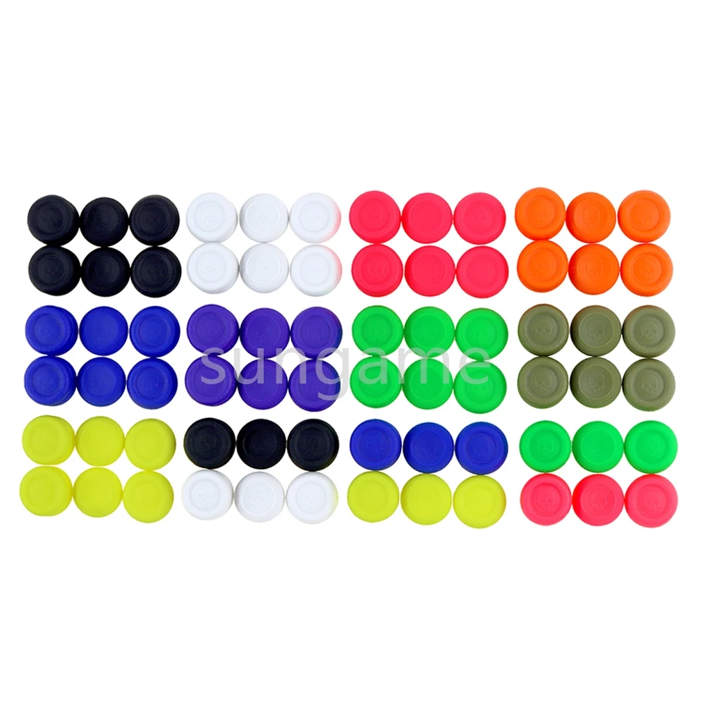 1 مجموعة ل PS5 PS4 XBOX سلسلة PS3 التبديل برو XBOXONE تحكم 6 في 1 قبضة الجمجمة الإبهام قبضة مجموعة عصا التحكم غطاء Thumbstick غطاء #6