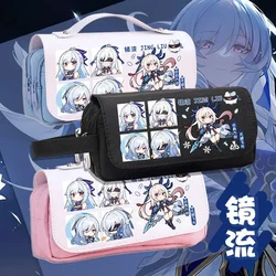 honkai: Star rail jingliu anime fashion messenger bag pencil case large-capacity storage bag stationery box Lolita gift