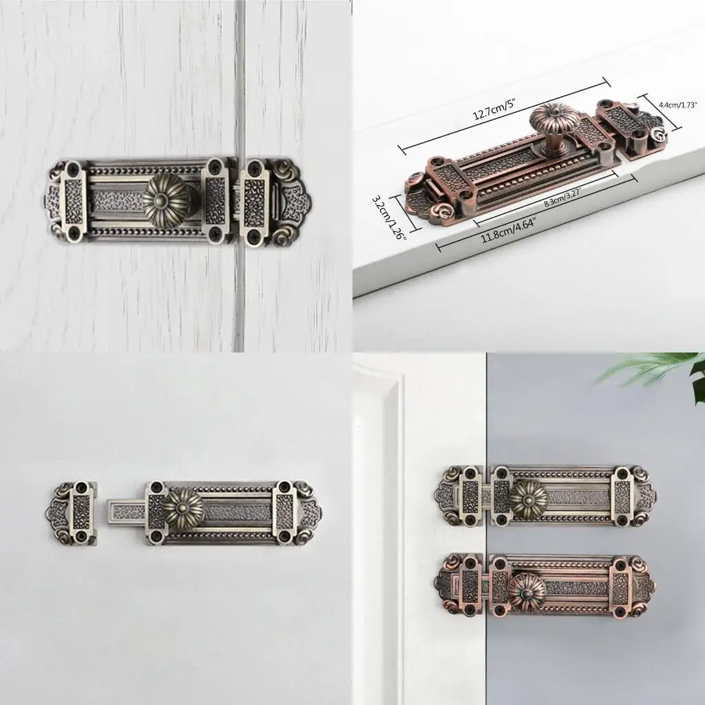 

Y1UD Heavy Duty Solid Thicken Barrel Bolt Vintage Door Security Slide for Latch Lock
