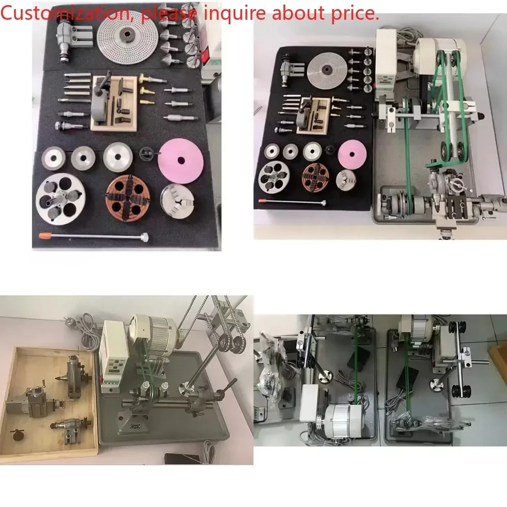 C6104 Watchmaker Precision Lathe Machine Full Set 220/380V Watch Lathe Precision Small Lathe for Watch Repair & Processing