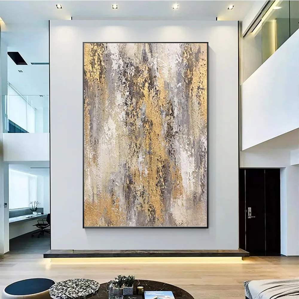 Rock Design Thick Texture Texture Oil Painting Art 100% Hand-Painted Abstract Living Room Decoration Painting Latest Frameless