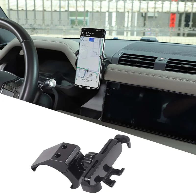 Car Phone Bracket Aluminum Alloy Dashboard Phone Holder High Quality Mobile Phone Stand For Land Rover Defender L663 2020-2026