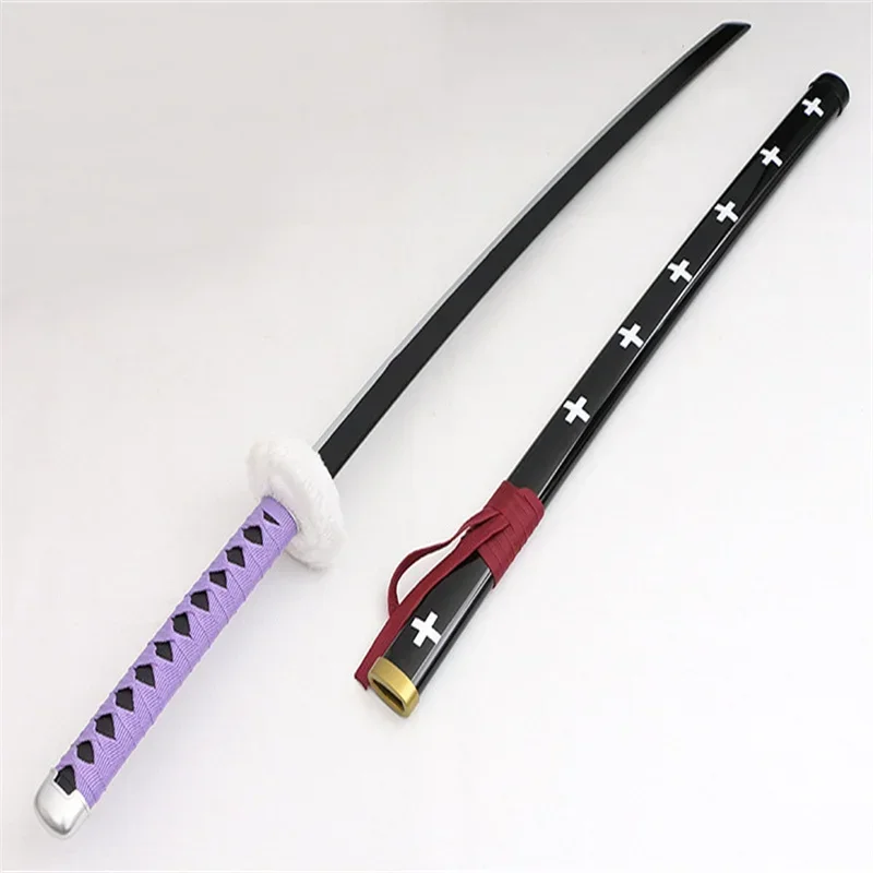 Cosplay Trafalgar Law Wood Katana Weapon Role Play Trafalgar D Water Law  Red/Purple/White Style 104cm Sword