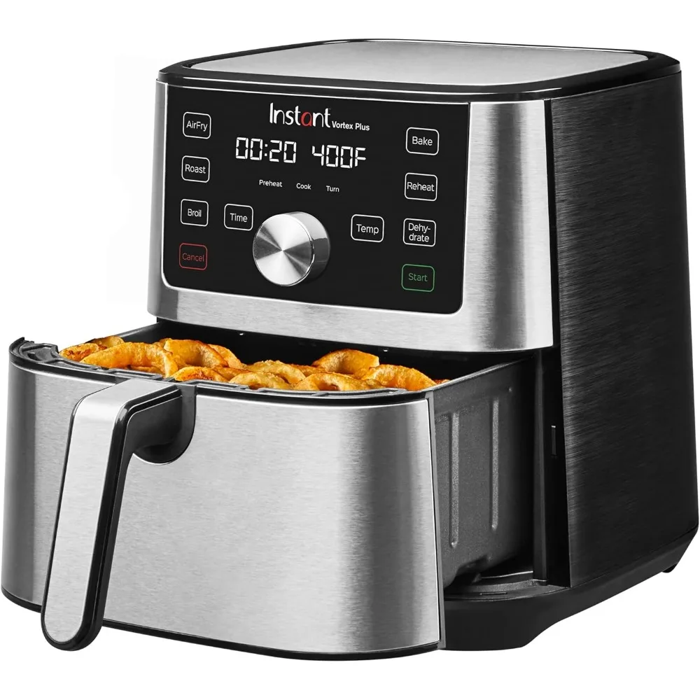 6QT XL Air Fryer, Broils, Dehydrates, Crisps, Roasts, Reheats, Bakes for Quick Easy Meals, 100+ In-App Recipes, Dishwasher-Safe