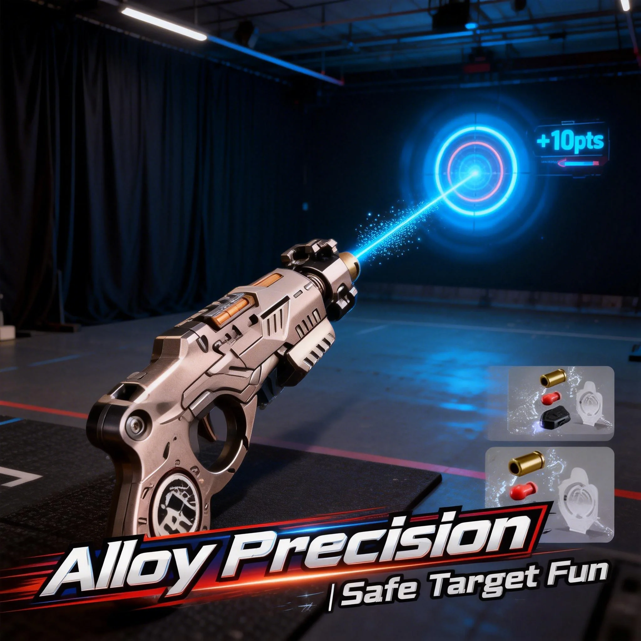 

Игрушечный пистолет с выбросом гильз из металлического сплава - реалистичная сенсорная игрушка для стрельбы, снимающая стресс, крутой настольный гаджет, подарок для взрослых и мальчиков