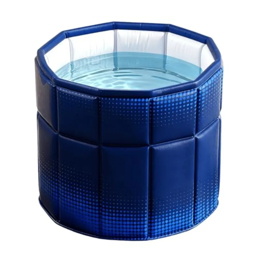 

Porble Batub for Adult 27.5"x27.5" Collsible Cold Plunge Batub Foldable No Insllation Ice Ba Tub for Shower Sll Baroom Hot SPA