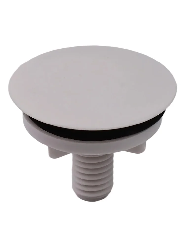 ห้องน้ําอ่างล้างจานสําหรับ 6 35 มม.หลุมน้ําล้น 1 ชิ้น 1 PC Water Stop สีขาวพลาสติก ABS อุปกรณ์เสริม