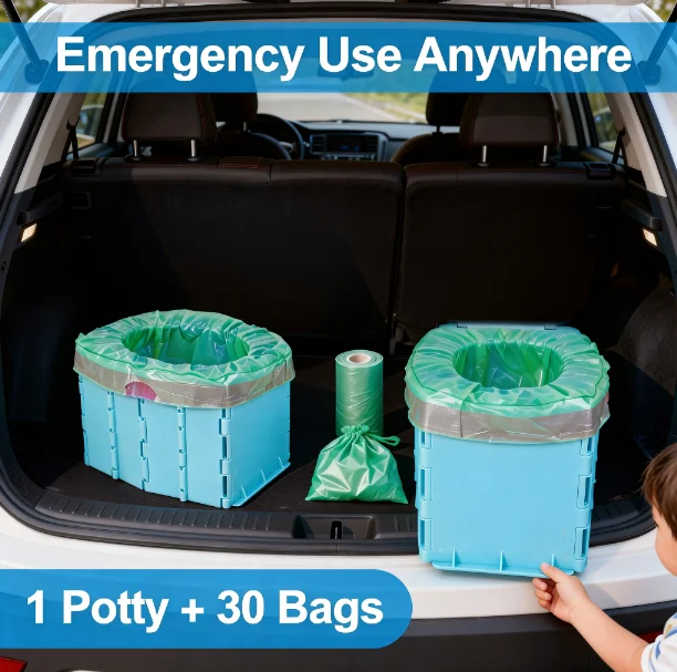 Portable Baby Boy WC Toilet Seat Baby Girl Pot Emergency Toilet Foldable Potty Training Pot Outdoor Travel Pots Seat Baby Potty