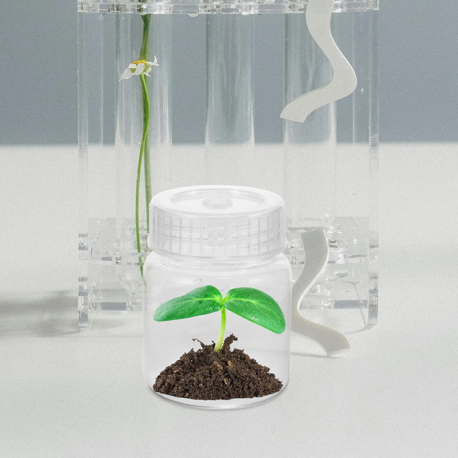 

Plastic Nursery Bottle Long Lasting Home Nursery Container Seed Growth Bottle Planting Container Home Supplies