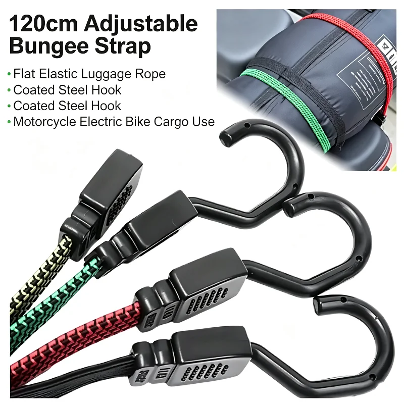 Elastics Rubber Luggage Rope Cord Hooks Bikes Rope Tie Bicycle Luggage Roof Rack Strap Fixed Band Hook Bicycle Accessories