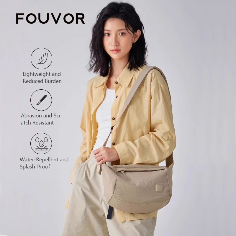 

FOUVOR Women Crossbody Bags 2026 New Fashion Casual Versatile Commuter Shoulder Bag Lightweight Canvas Large Travel Bag 3071-06