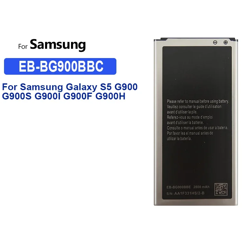 Portable Battery EB-BG900BBC EB-BG800BBE EB-BG903BBE 2100mAh-2800mAh For Samsung Galaxy S5 (mini Neo) G870 G900 G903F