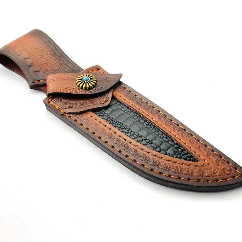 Brown Leather Hunting Knife Sheath 4