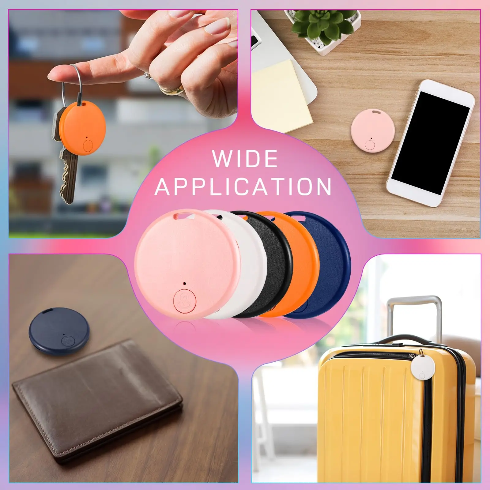 نظام تحديد المواقع المقتفي 5.0 جهاز تتبع بلوتوث ذكي صغير الحيوانات الأليفة الأطفال مركبة في الوقت الحقيقي محدد ل IOS أندرويد كاشف مكافحة خسر #6