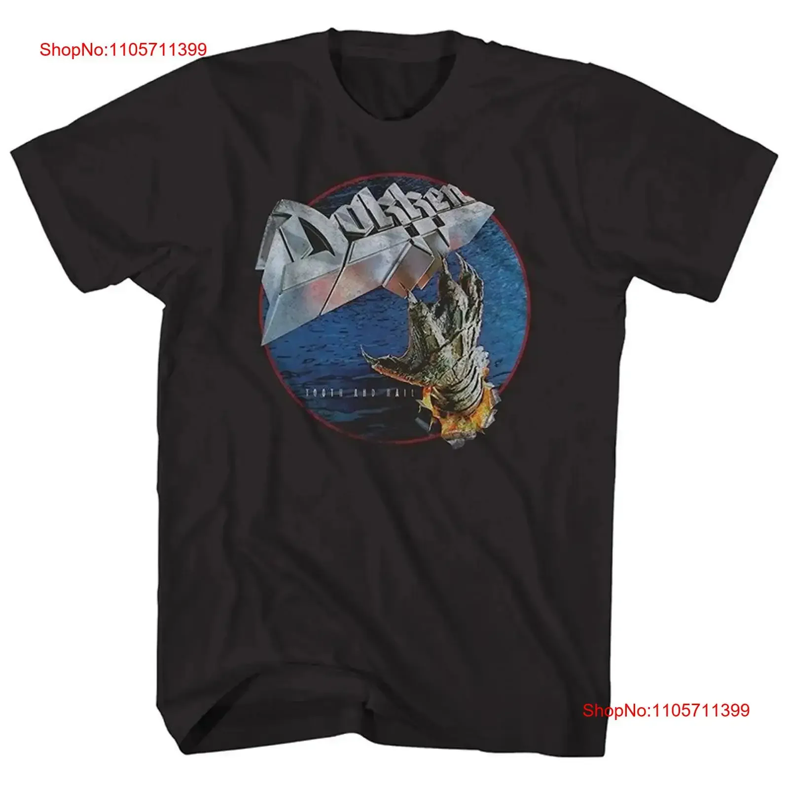 DOKKEN Tooth and Nail 1984 Los Angeles Heavy Metal T Shirt M 4XL long or short sleeves vintage Washed Casual streetwear