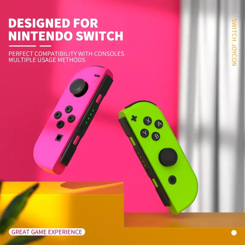 وحدة تحكم Joycon اللاسلكية للتحكم في التبديل مع عصا التحكم ذات الاهتزاز المزدوج ولوحة ألعاب لوحدات تحكم ألعاب الفيديو