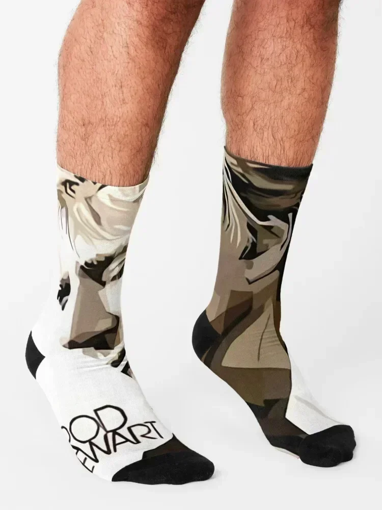 Sir Rod Black White Poster Socks Rugby funny gift New year's sport Men's Socks Women's