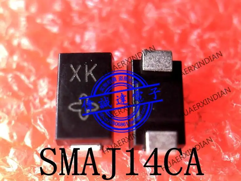 Новый оригинальный SMAJ14CA 14V Printing XK SMA DO-214AC на складе