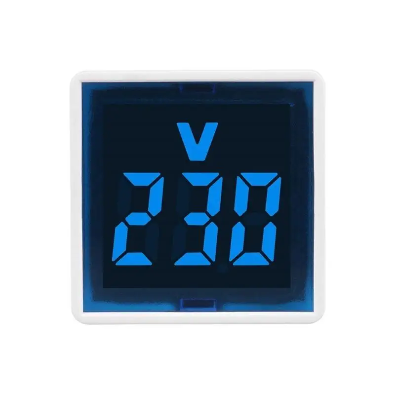 

652F AC220V/230V Digital voltages Indicates Low Consumption LED Display Electric voltages Meter Digital Square Display for Home