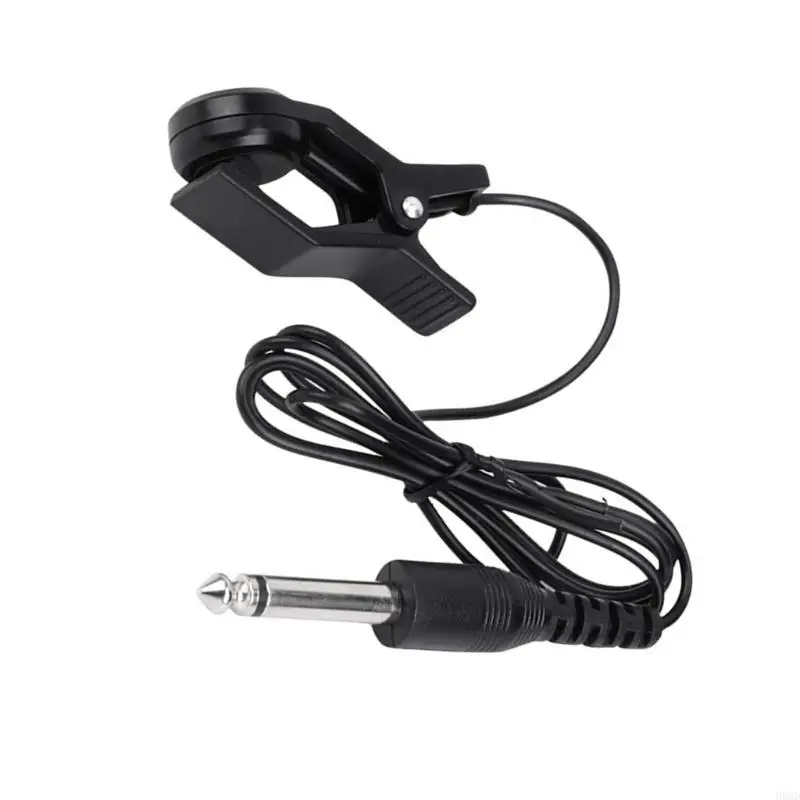Clip On Contact Microphones Piezo Pickup for Acoustics Guitar Violins Ukuleles 