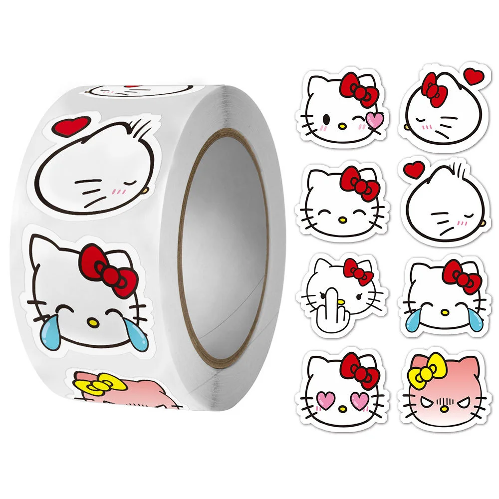 4000Pcs/8Roll Sanrio Blind Box Stickers Hello Kitty Kuromi Cinnamoroll Melody DIY Laptop Phone Diary Cartoon Sticker Kids Toys