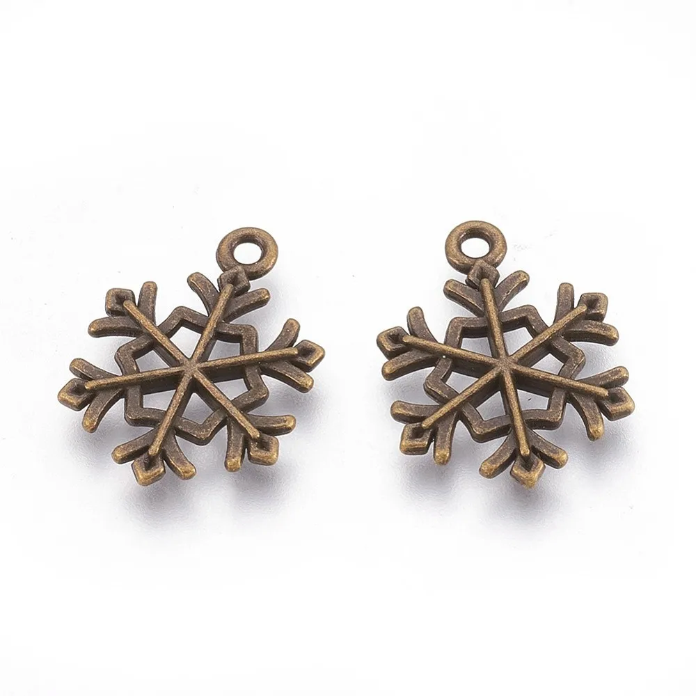 50 Pcs Snowflake Charms Pendant Style Alloy Pendants Jewelry Making Charms Metal Charms Pendant Pendant Ornament for Women DIY