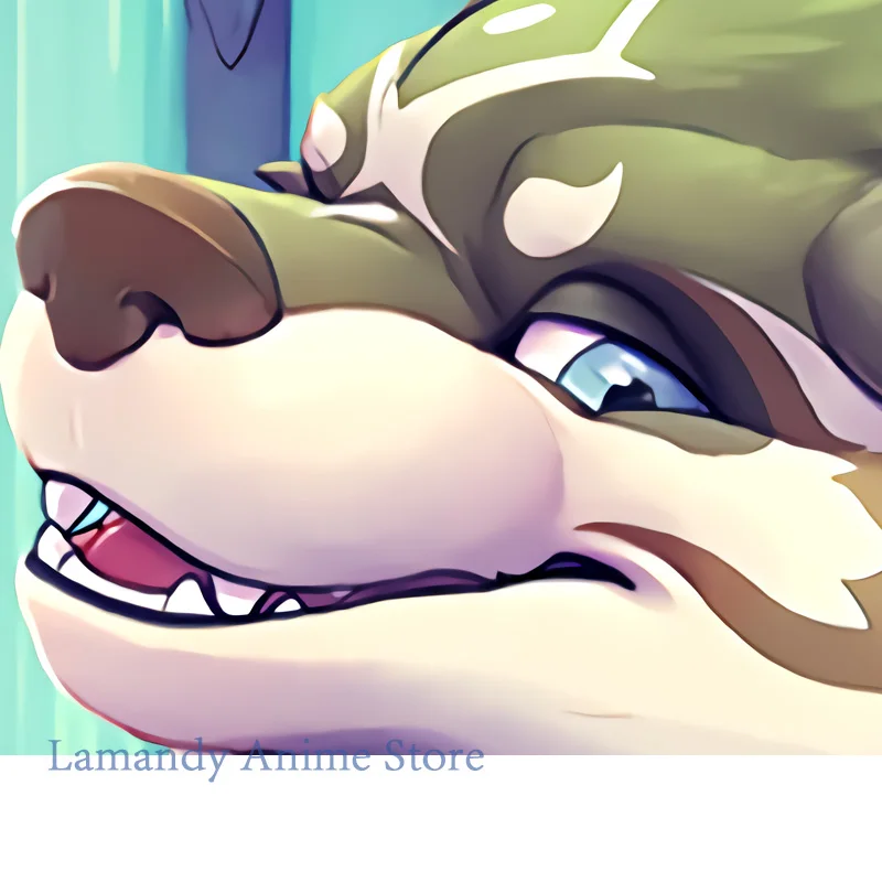 Dakimakura Anime link (wolf form) Double-Sided Print Pillowcase Life-Size Body Pillow Cover