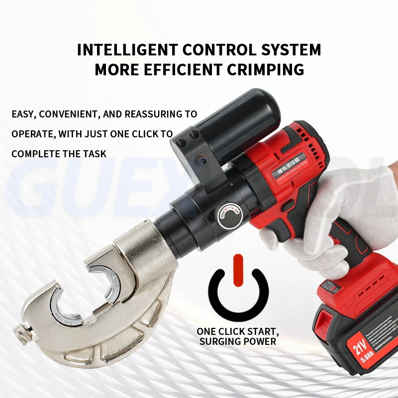 

Новый EZ-300 / EZXC-300 Малый литиевый аккумулятор Гидравлический зажим Интеллектуальный аккумуляторный медный алюминиевый нос кабель Провод зажимающий инструмент