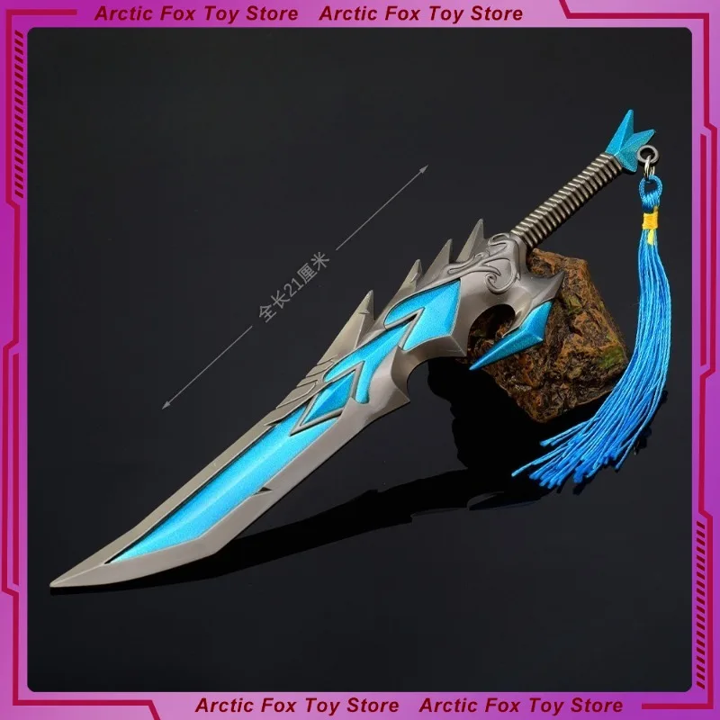 Novo 21cm world of warcraft o invicto vai armas modelo de liga decoração de mesa ornamentos coleção artesanato presentes brinquedos criança