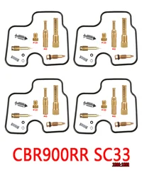 Honda CBR900RR SC33 Carburetor Repair Kit Motorcycle Carb CBR 919 RR FIREBLADE Rebuild Parts 96-99