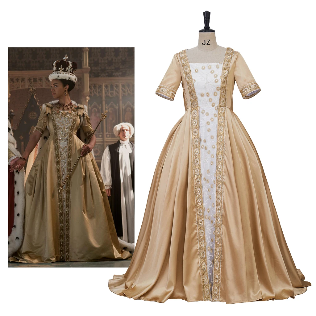 

TV Queen Enthroned Dress Cosplay Costume Queen Ball Gown Luxurious Dreamy Queen Regency Dress