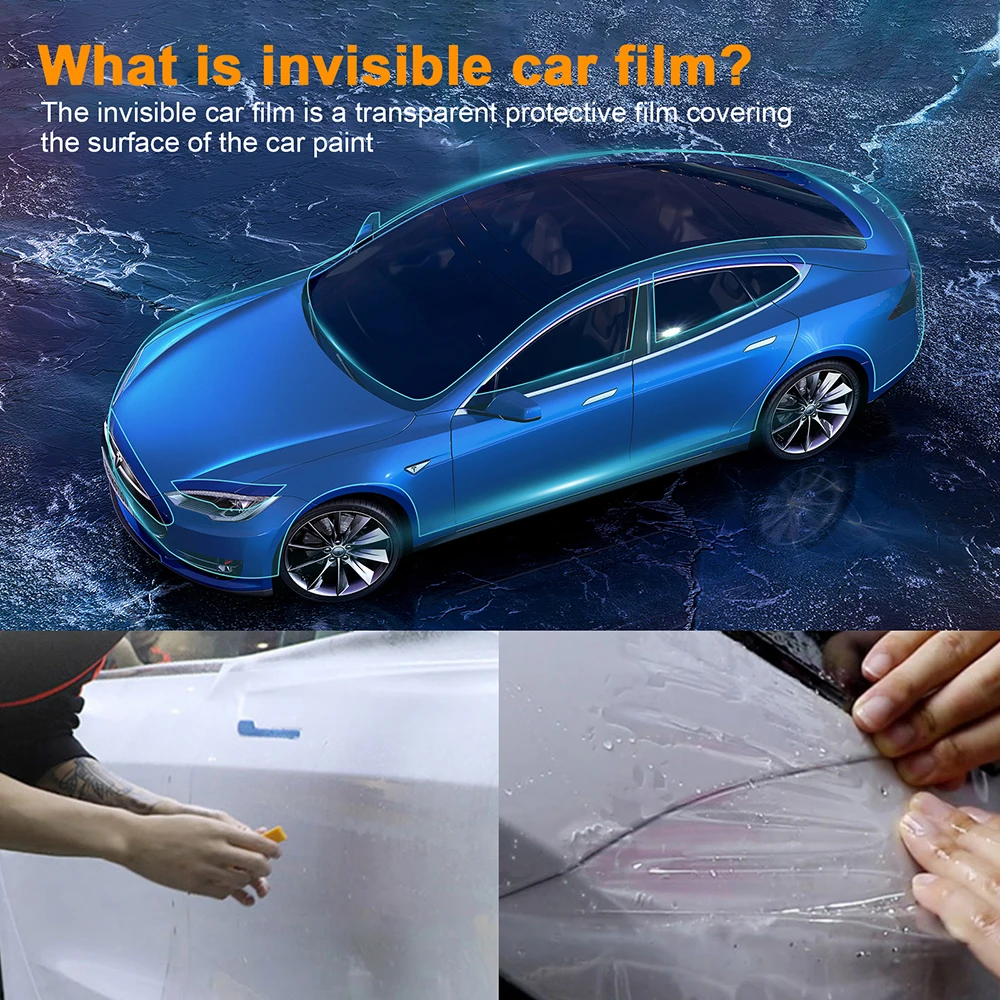 

Anti-Scratch Film Transpare for Tesla Model 3 Y X S 2016-2023 TPU Film Car Engine Sunroof Invisible PPF Paint Protection Film