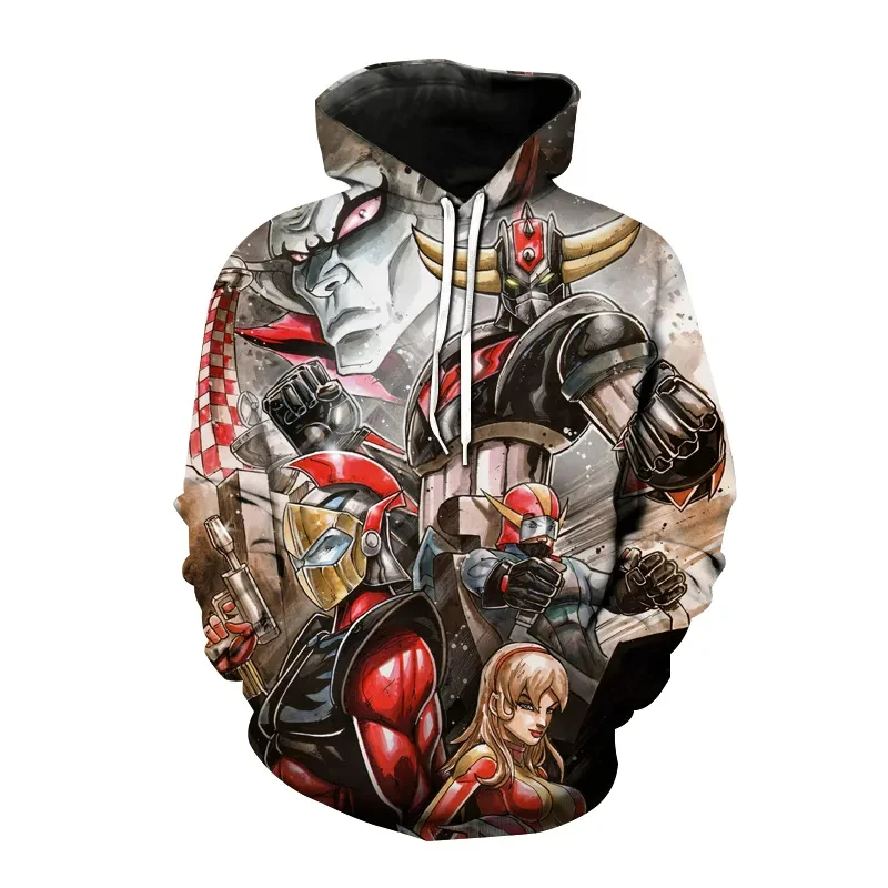 2023 new 3D Print Sweatshirt Goldorak Hoodies Anime Grendizer Hoodie Men Women Fashion Streetwear Harajuku Boy kids Clothes