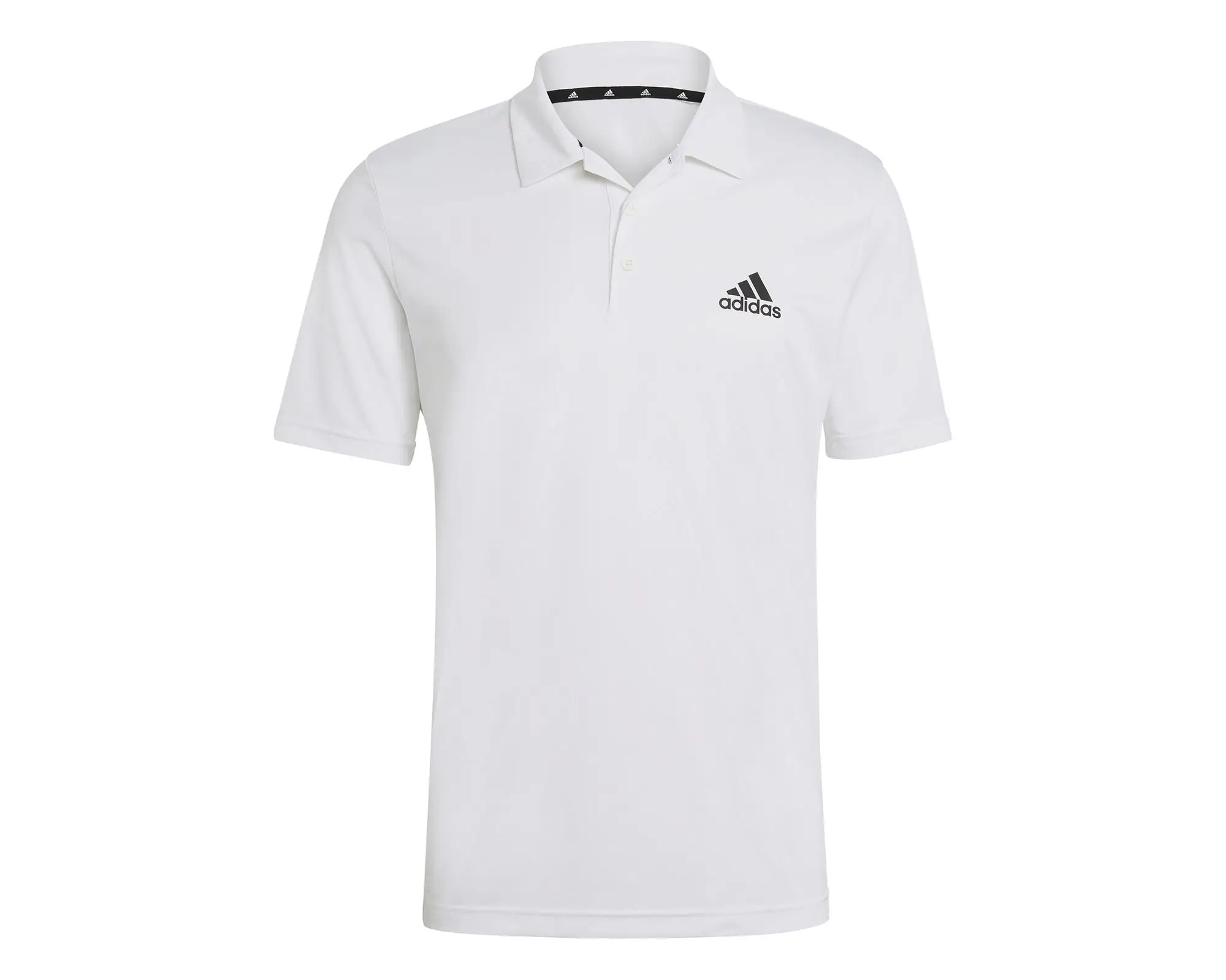 Adidas Original Black men's Training Polo t-shirt Flexible Moisture-wicking Polyester with Collar for Daily Sports and Running