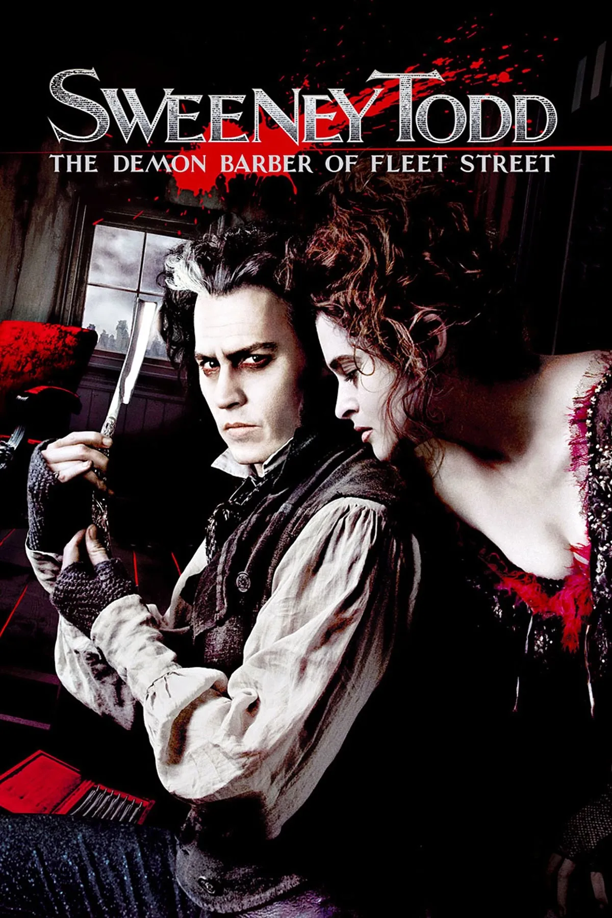 ملصق حريري مطبوع عليه فيلم SWEENEY TODD، لديكور جدران منزلك