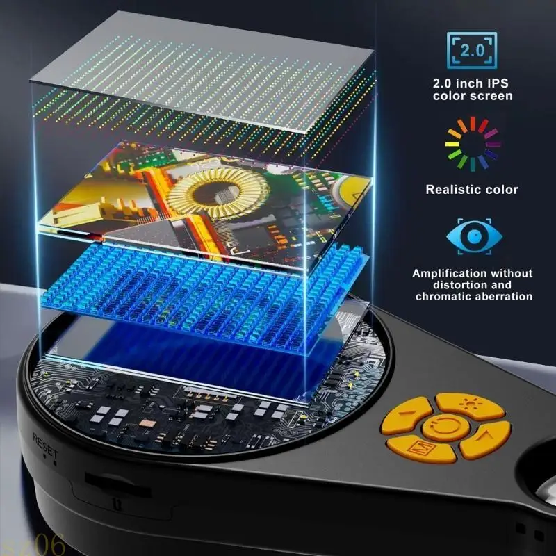 Q2Q4 Mini Digital Microscope 200W Camera 500X Magnification Fit For Detailed Analysis