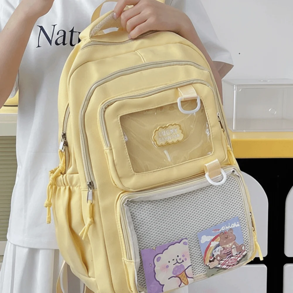 solid-color-nylon-ita-backpack-durable-dustproof-students-school-bag-polyester-scratch-prevention-large-capacity-daypack-outdoor