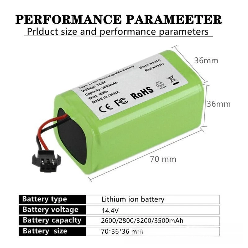 [M26-4S1P] for Eufy RoboVac 11 11S MAX 11S PLUS 12 15C 14.4V 2600mAh-3500mAh Electric Sweeper Battery Lithium Battery